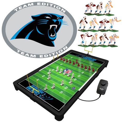 carolina panthers electric football players in a box|Tudor Games Carolina Panthers NFL Electric Football Game, .